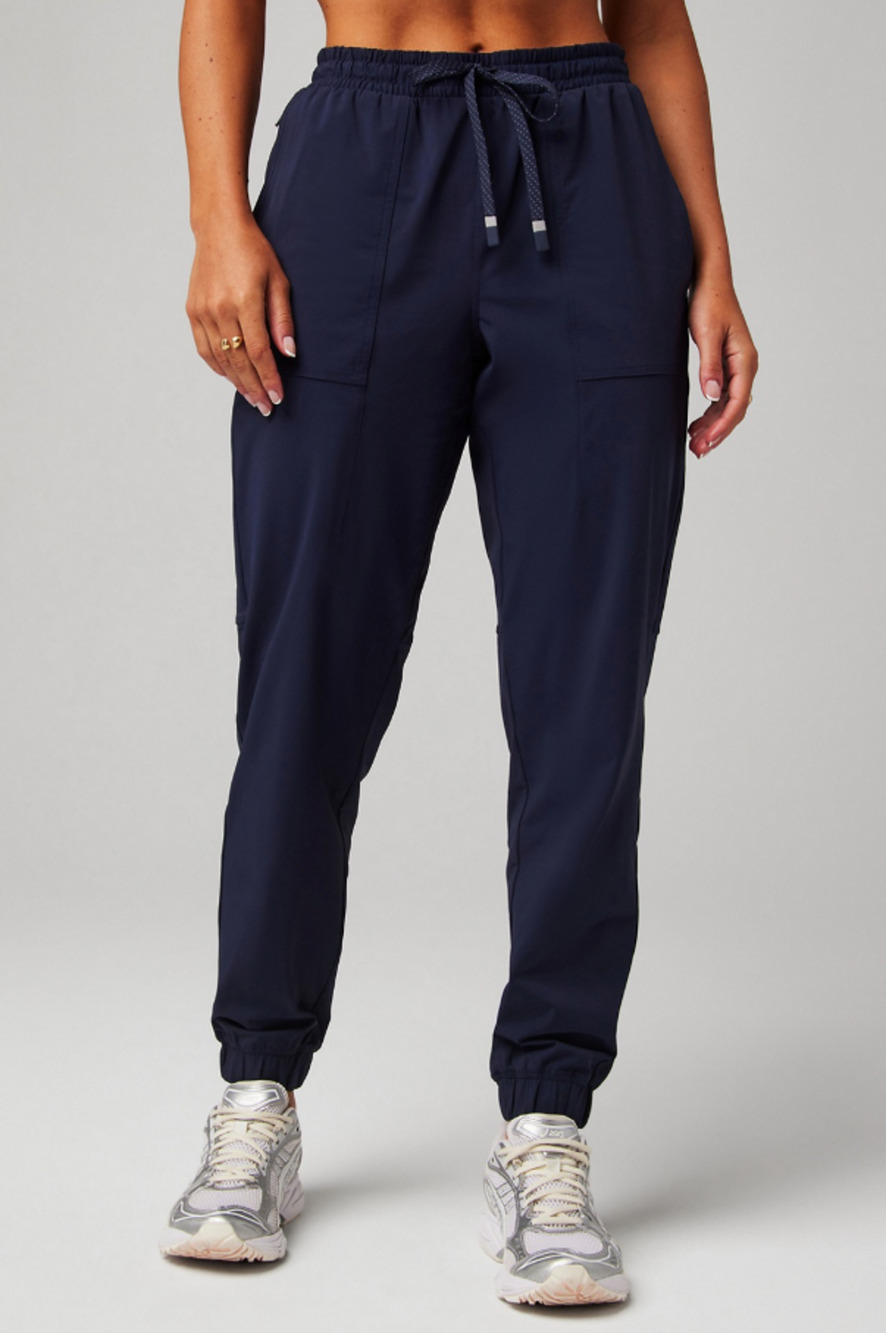 Fabletics Womens The One Jogger Pants Size XXL/1X Navy Gym Workout Athletic